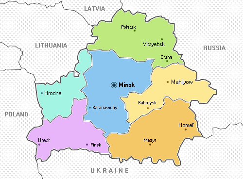 belarus regions map
